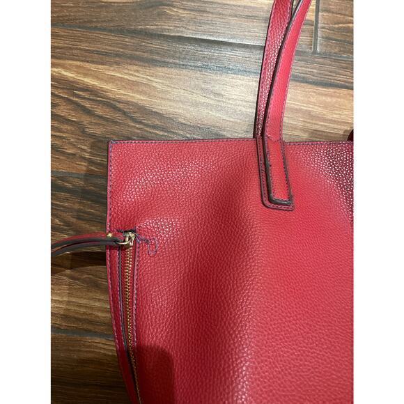 Travanti Red Large‎ Carryall Tote Shoulder Bag Pockets - Picture 6 of 6